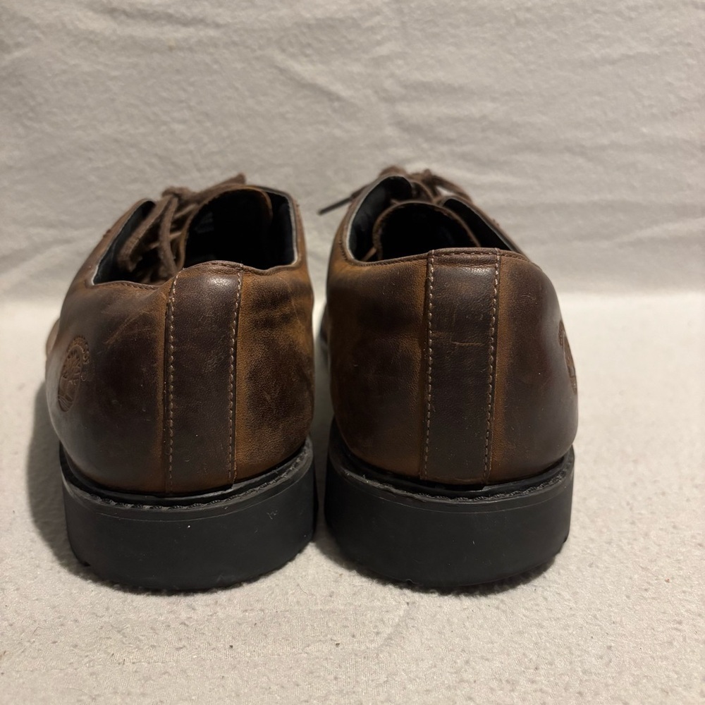 Timberland Men's Premium Leather Waterproof Oxford Shoes Size 12M Brown - Picture 6 of 9